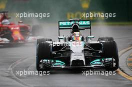 Lewis Hamilton (GBR) Mercedes AMG F1 W05. 15.03.2014. Formula 1 World Championship, Rd 1, Australian Grand Prix, Albert Park, Melbourne, Australia, Qualifying Day.