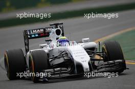 Felipe Massa (BRA) Williams FW36. 15.03.2014. Formula 1 World Championship, Rd 1, Australian Grand Prix, Albert Park, Melbourne, Australia, Qualifying Day.