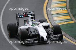 Felipe Massa (BRA) Williams FW36. 15.03.2014. Formula 1 World Championship, Rd 1, Australian Grand Prix, Albert Park, Melbourne, Australia, Qualifying Day.