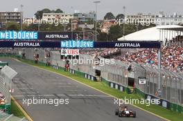 Nico Hulkenberg (GER) Sahara Force India F1 VJM07. 15.03.2014. Formula 1 World Championship, Rd 1, Australian Grand Prix, Albert Park, Melbourne, Australia, Qualifying Day.