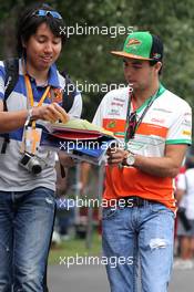 Sergio Perez (MEX), Sahara Force India  15.03.2014. Formula 1 World Championship, Rd 1, Australian Grand Prix, Albert Park, Melbourne, Australia, Qualifying Day.