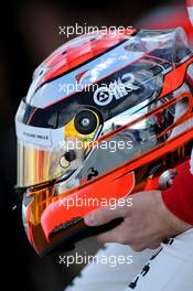 Helmet of Jules Bianchi (FRA), Marussia F1 Team   16.03.2014. Formula 1 World Championship, Rd 1, Australian Grand Prix, Albert Park, Melbourne, Australia, Race Day.