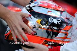 Helmet of Jules Bianchi (FRA), Marussia F1 Team   16.03.2014. Formula 1 World Championship, Rd 1, Australian Grand Prix, Albert Park, Melbourne, Australia, Race Day.