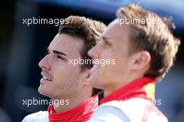 Jules Bianchi (FRA), Marussia F1 Team  and Max Chilton (GBR), Marussia F1 Team  16.03.2014. Formula 1 World Championship, Rd 1, Australian Grand Prix, Albert Park, Melbourne, Australia, Race Day.
