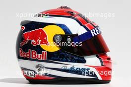 The helmet of Daniil Kvyat (RUS) Scuderia Toro Rosso. 13.03.2014. Formula 1 World Championship, Rd 1, Australian Grand Prix, Albert Park, Melbourne, Australia, Preparation Day.