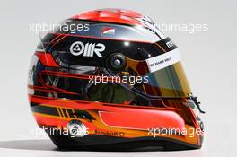 The helmet of Jules Bianchi (FRA) Marussia F1 Team. 13.03.2014. Formula 1 World Championship, Rd 1, Australian Grand Prix, Albert Park, Melbourne, Australia, Preparation Day.