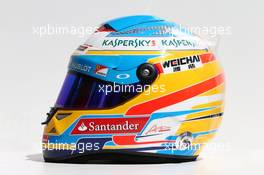 The helmet of Fernando Alonso (ESP) Ferrari. 13.03.2014. Formula 1 World Championship, Rd 1, Australian Grand Prix, Albert Park, Melbourne, Australia, Preparation Day.