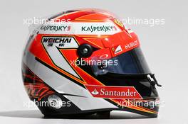 The helmet of Kimi Raikkonen (FIN) Ferrari. 13.03.2014. Formula 1 World Championship, Rd 1, Australian Grand Prix, Albert Park, Melbourne, Australia, Preparation Day.