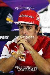 Fernando Alonso (ESP) Ferrari in the FIA Press Conference. 13.03.2014. Formula 1 World Championship, Rd 1, Australian Grand Prix, Albert Park, Melbourne, Australia, Preparation Day.