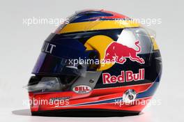 The helmet of Jean-Eric Vergne (FRA) Scuderia Toro Rosso. 13.03.2014. Formula 1 World Championship, Rd 1, Australian Grand Prix, Albert Park, Melbourne, Australia, Preparation Day.