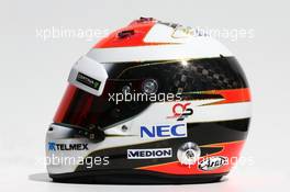 The helmet of Adrian Sutil (GER) Sauber. 13.03.2014. Formula 1 World Championship, Rd 1, Australian Grand Prix, Albert Park, Melbourne, Australia, Preparation Day.