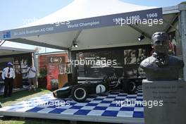 A display for three time World Champion Sir Jack Brabham (AUS). 13.03.2014. Formula 1 World Championship, Rd 1, Australian Grand Prix, Albert Park, Melbourne, Australia, Preparation Day.