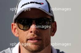 Jenson Button (GBR), McLaren F1 Team  13.03.2014. Formula 1 World Championship, Rd 1, Australian Grand Prix, Albert Park, Melbourne, Australia, Preparation Day.