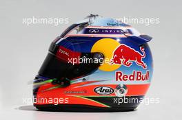 The helmet of Daniel Ricciardo (AUS) Red Bull Racing. 13.03.2014. Formula 1 World Championship, Rd 1, Australian Grand Prix, Albert Park, Melbourne, Australia, Preparation Day.