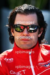 Marc Hynes (GBR) Marussia F1 Team Driver Coach. 13.03.2014. Formula 1 World Championship, Rd 1, Australian Grand Prix, Albert Park, Melbourne, Australia, Preparation Day.