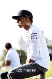 Lewis Hamilton (GBR) Mercedes AMG F1 on the beach. 13.03.2014. Formula 1 World Championship, Rd 1, Australian Grand Prix, Albert Park, Melbourne, Australia, Preparation Day.