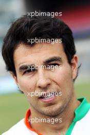 Sergio Perez (MEX) Sahara Force India F1. 11.03.2014. Formula 1 World Championship, Rd 1, Australian Grand Prix, Albert Park, Melbourne, Australia, Preparation Day.