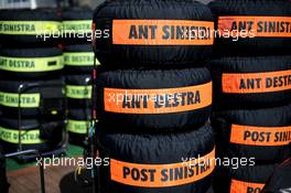 Pirelli tyres at Scuderia Toro Rosso  12.03.2014. Formula 1 World Championship, Rd 1, Australian Grand Prix, Albert Park, Melbourne, Australia, Preparation Day.