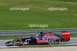 Daniil Kvyat (RUS) Scuderia Toro Rosso STR9. 20.06.2014. Formula 1 World Championship, Rd 8, Austrian Grand Prix, Spielberg, Austria, Practice Day.