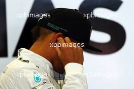 Lewis Hamilton (GBR) Mercedes AMG F1 with a 44 tattoo next to his ear. 20.06.2014. Formula 1 World Championship, Rd 8, Austrian Grand Prix, Spielberg, Austria, Practice Day.
