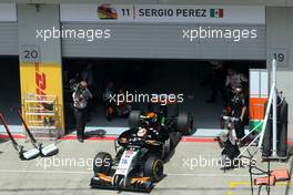 Sergio Perez (MEX), Sahara Force India  22.06.2014. Formula 1 World Championship, Rd 8, Austrian Grand Prix, Spielberg, Austria, Race Day.