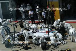 Valtteri Bottas (FIN), Williams F1 Team during pitstop. 22.06.2014. Formula 1 World Championship, Rd 8, Austrian Grand Prix, Spielberg, Austria, Race Day.