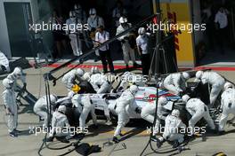 Valtteri Bottas (FIN), Williams F1 Team during pitstop. 22.06.2014. Formula 1 World Championship, Rd 8, Austrian Grand Prix, Spielberg, Austria, Race Day.