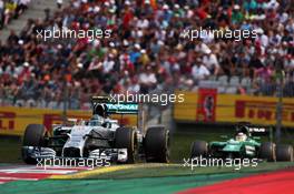 Nico Rosberg (GER) Mercedes AMG F1 W05. 22.06.2014. Formula 1 World Championship, Rd 8, Austrian Grand Prix, Spielberg, Austria, Race Day.