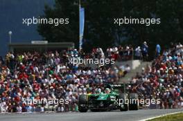 Kamui Kobayashi (JPN) Caterham CT05. 22.06.2014. Formula 1 World Championship, Rd 8, Austrian Grand Prix, Spielberg, Austria, Race Day.