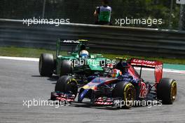 Daniil Kvyat (RUS) Scuderia Toro Rosso STR9. 22.06.2014. Formula 1 World Championship, Rd 8, Austrian Grand Prix, Spielberg, Austria, Race Day.