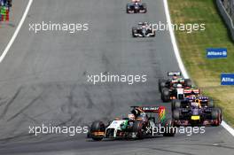 Nico Hulkenberg (GER) Sahara Force India F1 VJM07. 22.06.2014. Formula 1 World Championship, Rd 8, Austrian Grand Prix, Spielberg, Austria, Race Day.