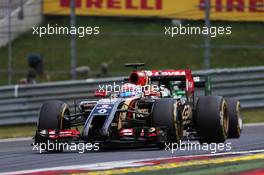 Romain Grosjean (FRA) Lotus F1 E22. 22.06.2014. Formula 1 World Championship, Rd 8, Austrian Grand Prix, Spielberg, Austria, Race Day.