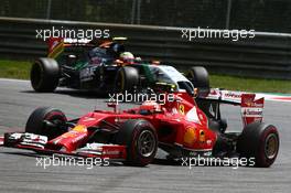 Kimi Raikkonen (FIN) Ferrari F14-T. 22.06.2014. Formula 1 World Championship, Rd 8, Austrian Grand Prix, Spielberg, Austria, Race Day.