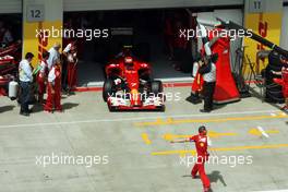 Kimi Raikkonen (FIN) Ferrari F14-T leaves the pits. 21.06.2014. Formula 1 World Championship, Rd 8, Austrian Grand Prix, Spielberg, Austria, Qualifying Day.