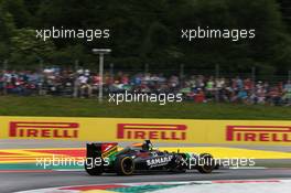 Sergio Perez (MEX) Sahara Force India F1 VJM07. 21.06.2014. Formula 1 World Championship, Rd 8, Austrian Grand Prix, Spielberg, Austria, Qualifying Day.