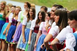 Formula Una girls. 21.06.2014. Formula 1 World Championship, Rd 8, Austrian Grand Prix, Spielberg, Austria, Qualifying Day.