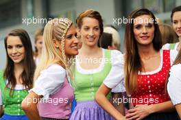 Formula Una girls. 21.06.2014. Formula 1 World Championship, Rd 8, Austrian Grand Prix, Spielberg, Austria, Qualifying Day.