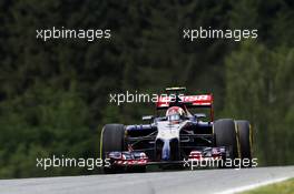 Daniil Kvyat (RUS) Scuderia Toro Rosso STR9. 21.06.2014. Formula 1 World Championship, Rd 8, Austrian Grand Prix, Spielberg, Austria, Qualifying Day.