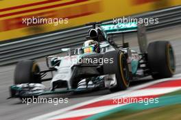 Lewis Hamilton (GBR) Mercedes AMG F1 W05. 21.06.2014. Formula 1 World Championship, Rd 8, Austrian Grand Prix, Spielberg, Austria, Qualifying Day.