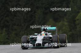 Lewis Hamilton (GBR) Mercedes AMG F1 W05. 21.06.2014. Formula 1 World Championship, Rd 8, Austrian Grand Prix, Spielberg, Austria, Qualifying Day.