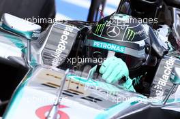 Nico Rosberg (GER) Mercedes AMG F1 W05 leaves the pits. 21.06.2014. Formula 1 World Championship, Rd 8, Austrian Grand Prix, Spielberg, Austria, Qualifying Day.