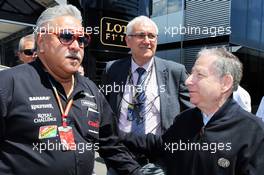 (L to R): Dr. Vijay Mallya (IND) Sahara Force India F1 Team Owner with Jean Todt (FRA) FIA President. 22.06.2014. Formula 1 World Championship, Rd 8, Austrian Grand Prix, Spielberg, Austria, Race Day.