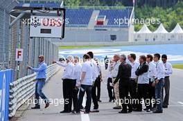 Charlie Whiting (GBR) FIA Delegate inspects the circuit. 19.06.2014. Formula 1 World Championship, Rd 8, Austrian Grand Prix, Spielberg, Austria, Preparation Day.