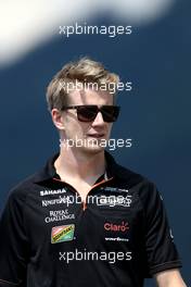 Nico Hulkenberg (GER), Sahara Force India  19.06.2014. Formula 1 World Championship, Rd 8, Austrian Grand Prix, Spielberg, Austria, Preparation Day.