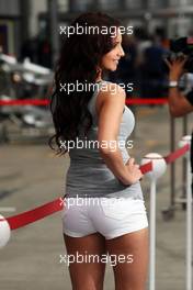 A woman in the pits. 19.06.2014. Formula 1 World Championship, Rd 8, Austrian Grand Prix, Spielberg, Austria, Preparation Day.
