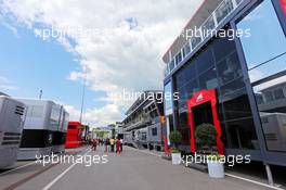 The paddock. 19.06.2014. Formula 1 World Championship, Rd 8, Austrian Grand Prix, Spielberg, Austria, Preparation Day.
