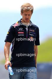 Sebastian Vettel (GER), Red Bull Racing  19.06.2014. Formula 1 World Championship, Rd 8, Austrian Grand Prix, Spielberg, Austria, Preparation Day.