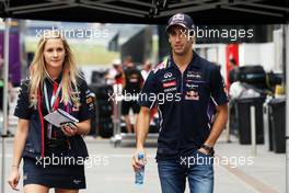 Daniel Ricciardo (AUS) Red Bull Racing. 19.06.2014. Formula 1 World Championship, Rd 8, Austrian Grand Prix, Spielberg, Austria, Preparation Day.