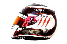 The helmet of Max Chilton (GBR) Marussia F1 Team. 19.02.2014. Formula One Testing, Bahrain Test One, Day One, Sakhir, Bahrain.