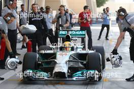 Lewis Hamilton (GBR) Mercedes AMG F1 W05. 21.02.2014. Formula One Testing, Bahrain Test One, Day Three, Sakhir, Bahrain.